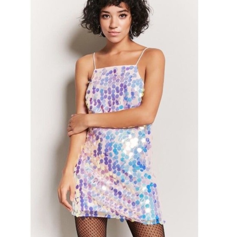 Iridescent Sequins Iridescent Dress - image 1